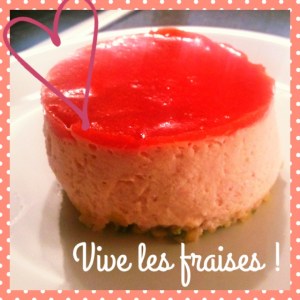 Bavarois aux fraises