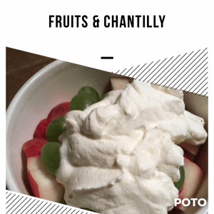 Fruits et chantilly maison
