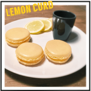 Macarons lemon curd