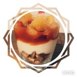 Verrine fruits caramel