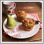 Muffins choco poires