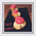Choux passion framboise