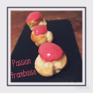 Choux passion framboise